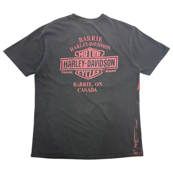 Y2K Harley Davidson Barrie Ontario Tee Black