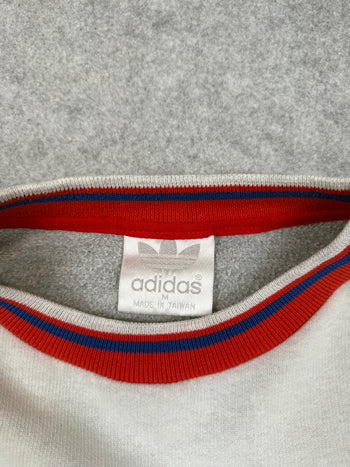 Vintage 1980s Adidas Mt. Hämnesnärd Patrol Sweatshirt White