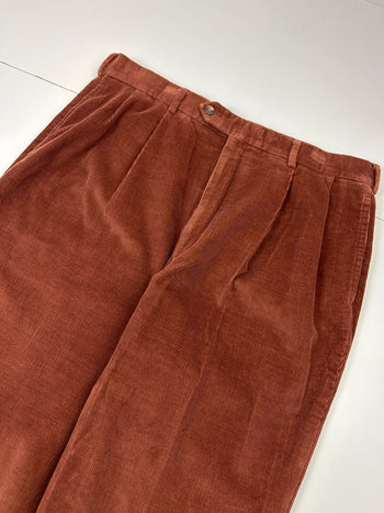 Vintage Majer Corduroy Pants Dark Brown