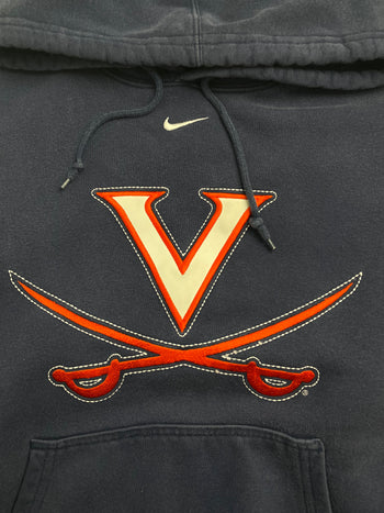 (M) Vintage Y2K Nike Virginia Cavaliers Hoodie Navy