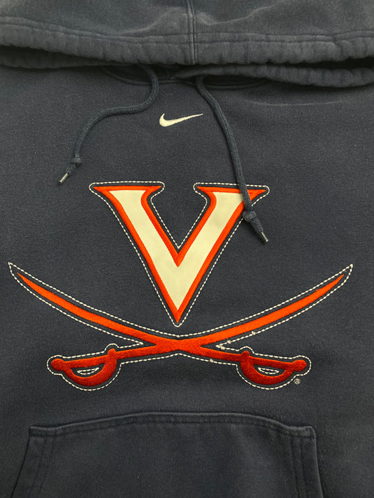 (M) Vintage Y2K Nike Virginia Cavaliers Hoodie Navy | Vitnage Clothing Store Canada