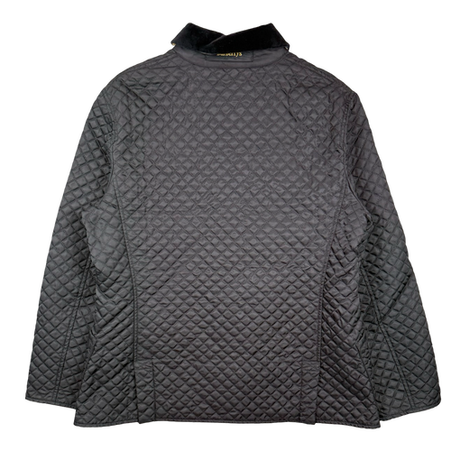 Women’s Vintage Burberry Quilted Suede Collar Jacket Black (USED) | Vintage Clothing Store Canada