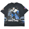 Vintage Toronto Maple Leafs Goalie AOP Tee Black
