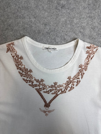 Chrome Hearts x Comme Des Garcons Necklace Tee White