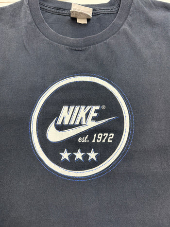 Vintage 2000s Nike est. 1972 Tee Dark Navy