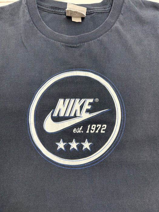 Vintage 2000s Nike est. 1972 Tee Dark Navy | Vitnage Clothing Store Canada