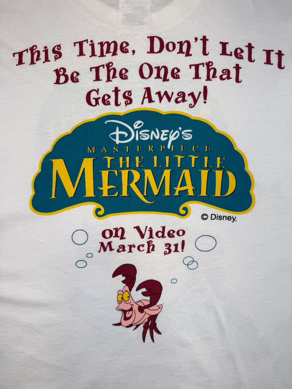 Vintage The Little Mermaid Promo Tee White