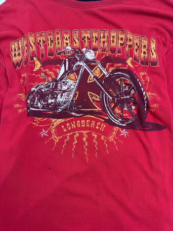 Vintage West Coast Choppers Jesse Who Biker L/S Tee Red