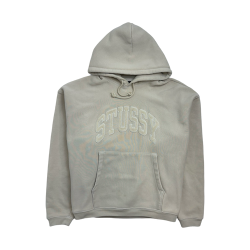 Stussy Embroidered Relaxed Hoodie Fossil (worn 1x) | Vintage Clothing Store Canada