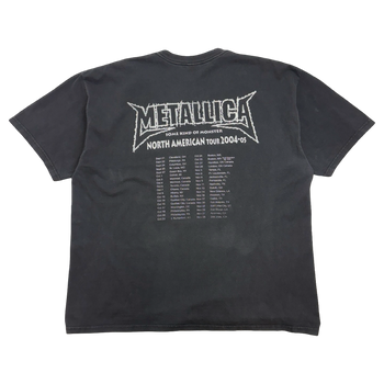 Vintage 2004 Metallica Some Kind Of Monster Tour Tee Black