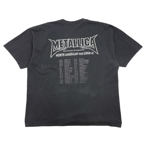 Vintage 2004 Metallica Some Kind Of Monster Tour Tee Black | Vintage Clothing Store Canada