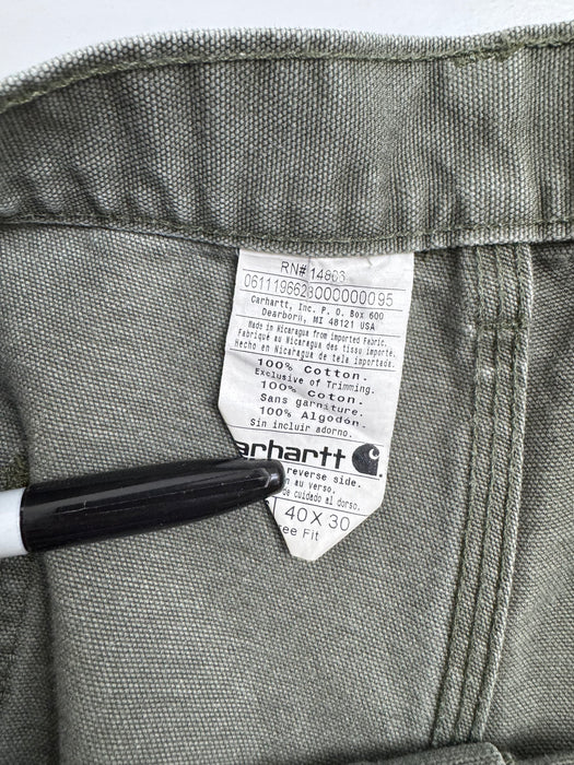 Vintage Carhartt Carpenter Pants Olive | Vitnage Clothing Store Canada