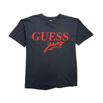 Vintage 90s Guess Jeans Tee Black