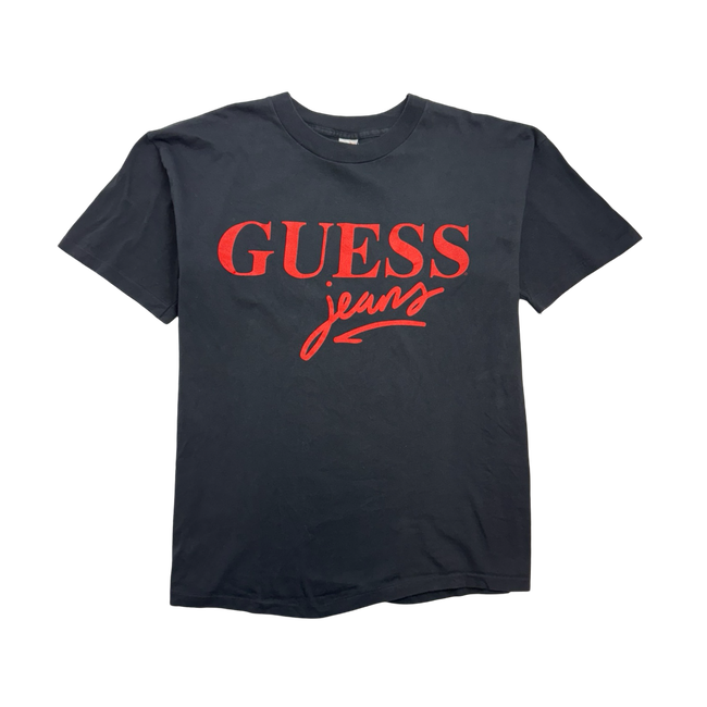 Vintage 90s Guess Jeans Tee Black