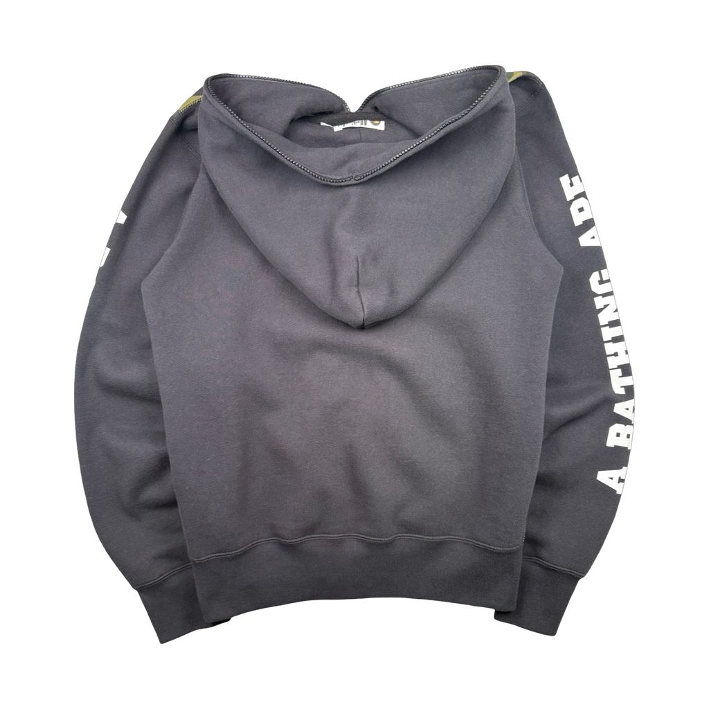 BAPE Happy New Year 1st Camo Zip Up Hoodie Black/Green (USED)