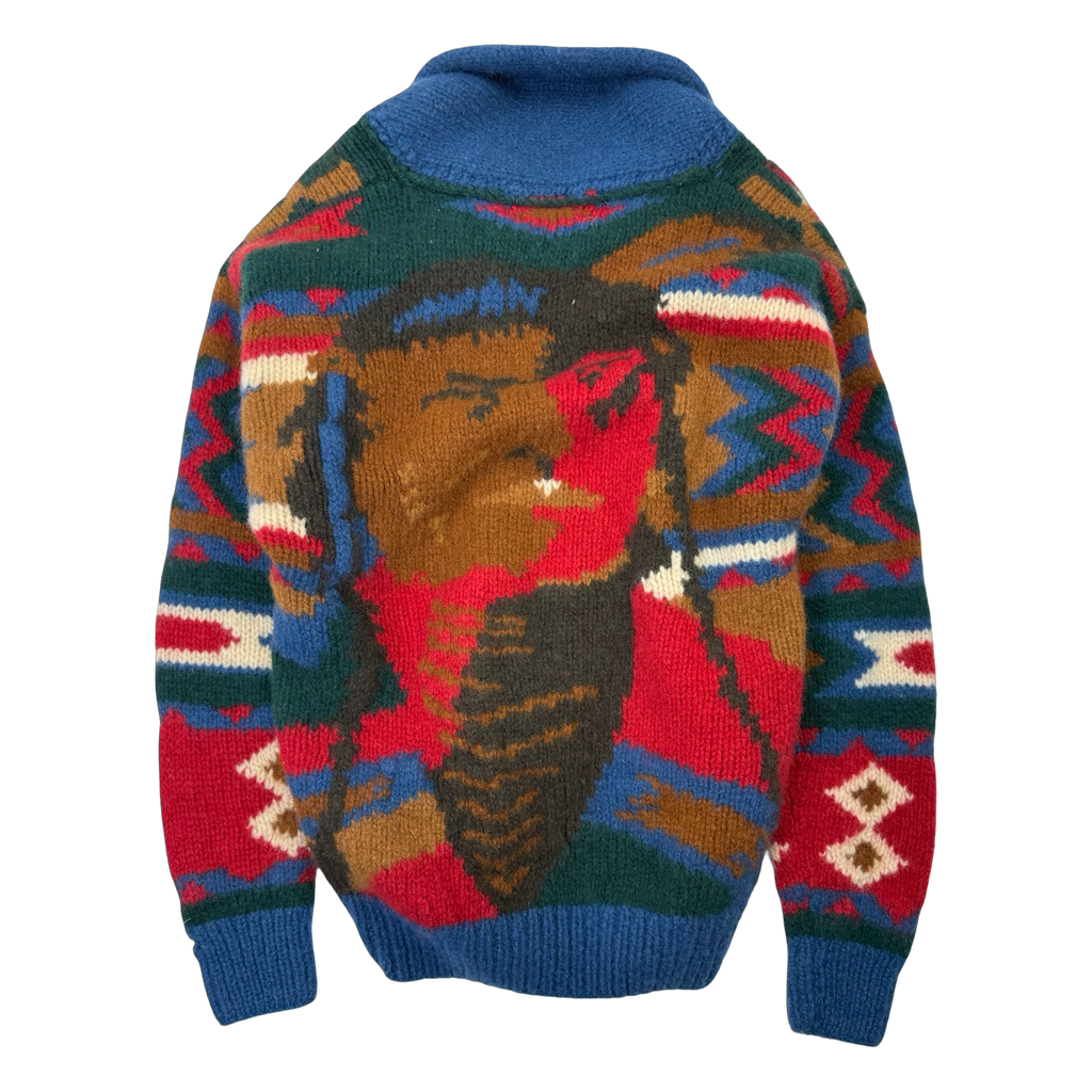 Vintage Boathouse Row Wool Aztec Pullover Knit
