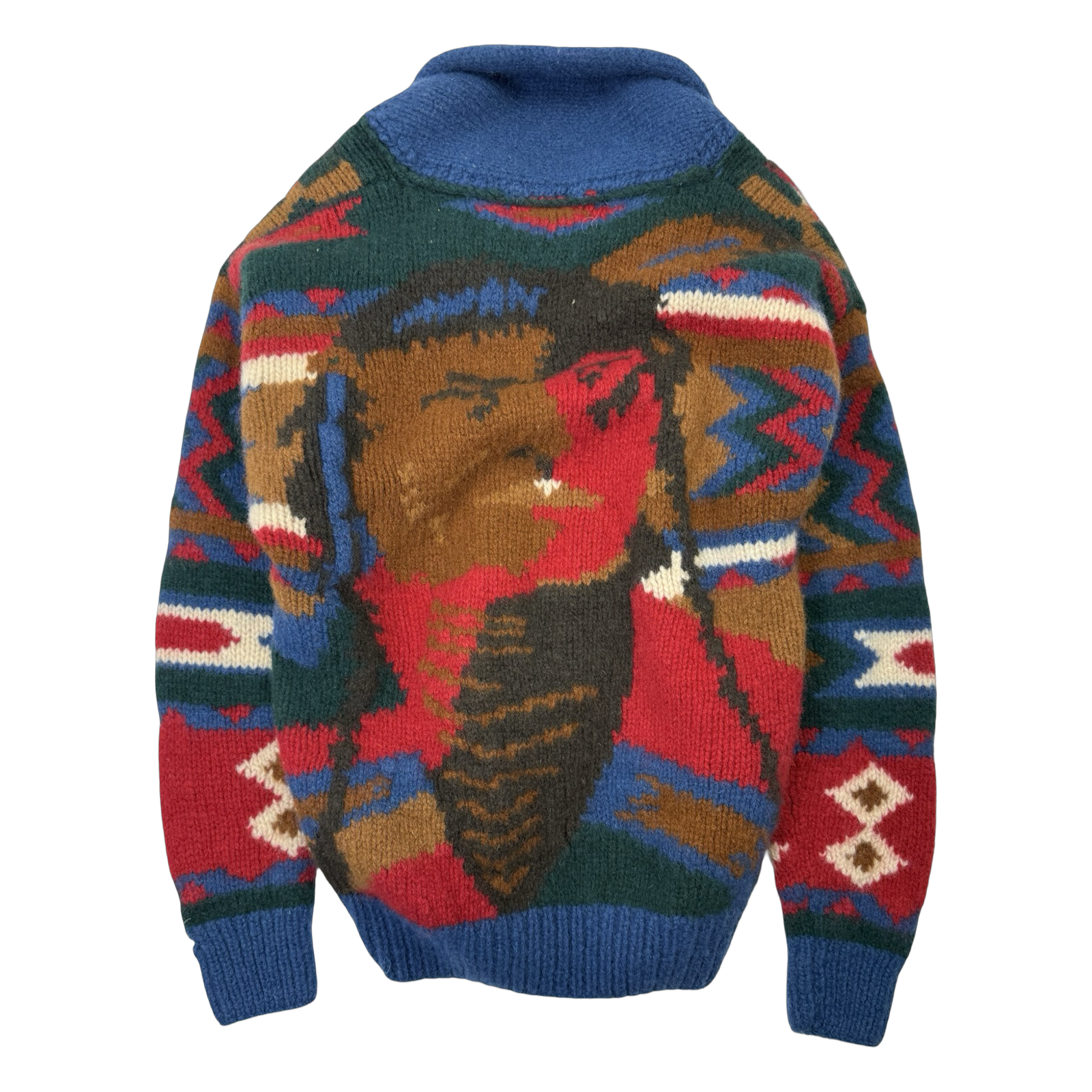 Vintage Boathouse Row Wool Aztec Pullover Knit
