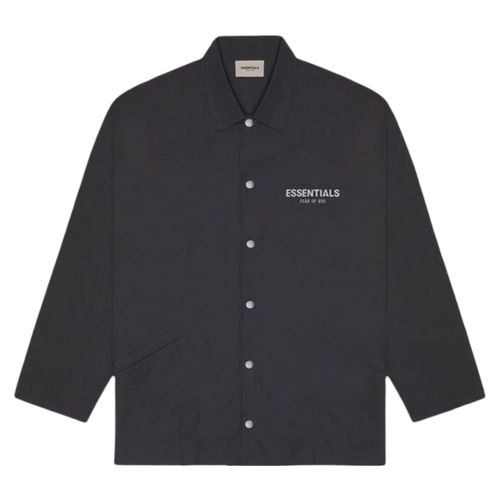 Fear of God Essentials Coaches Jacket Black | Vintage Clothing Store Canada