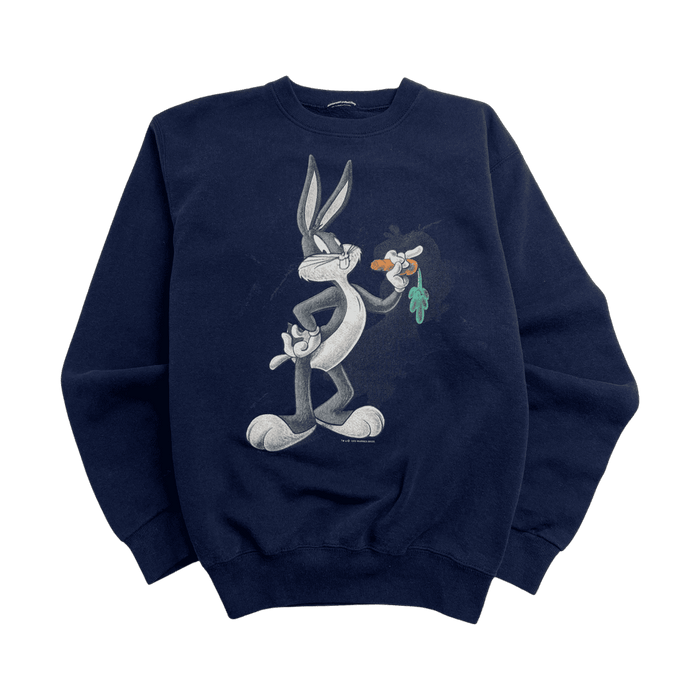 (S) Vintage '93 Bugs Bunny Sweatshirt Navy | Vitnage Clothing Store Canada