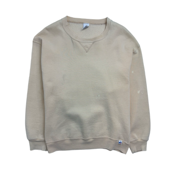 (L) Vintage Russel Athletics Blank Sweatshirt cream