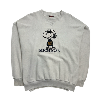 (XL) Vintage Joe Cool Michigan Sweatshirt White