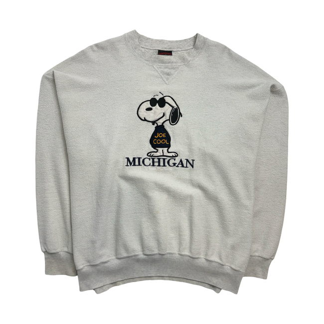 (XL) Vintage Joe Cool Michigan Sweatshirt White