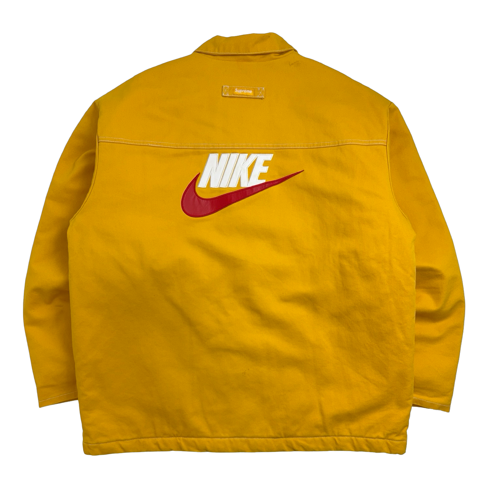 Supreme Nike Double Zip Quilted Work Jacket Mustard Yellow (USED)
