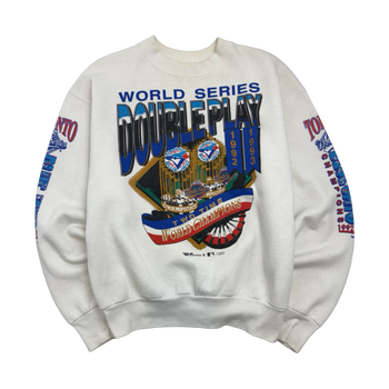 1993 Toronto Blue Jays World Series Double Play Sweatshirt White