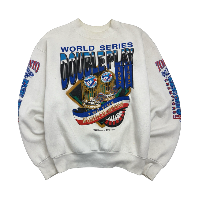1993 Toronto Blue Jays World Series Double Play Sweatshirt White