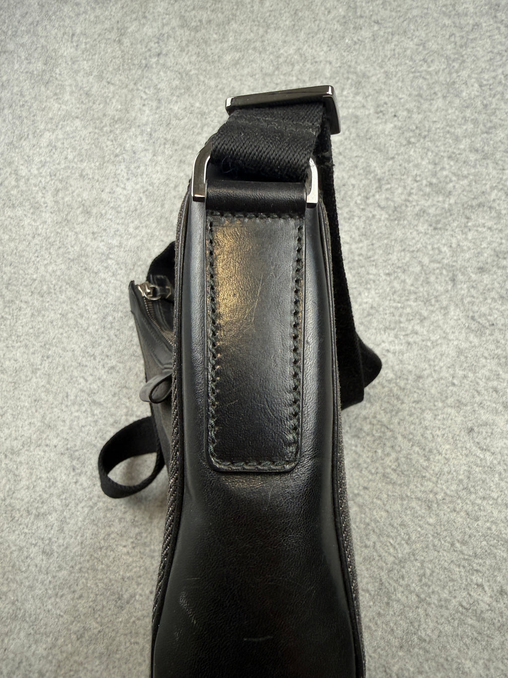 Gucci GG Canvas Half Moon Shoulder Bag Black