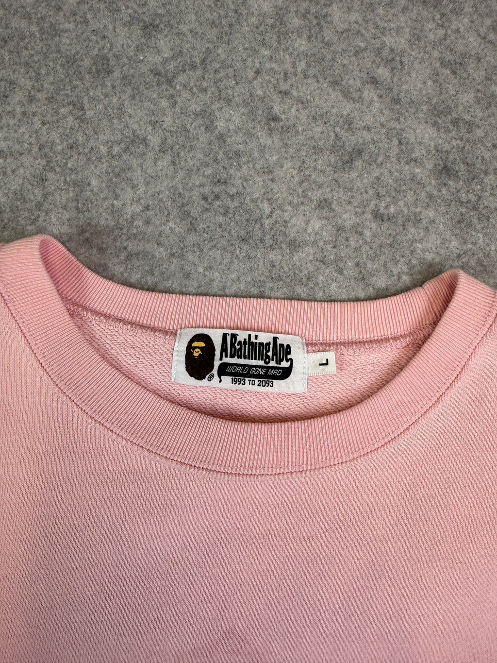 BAPE Crossprint Sweatshirt Pink (USED)