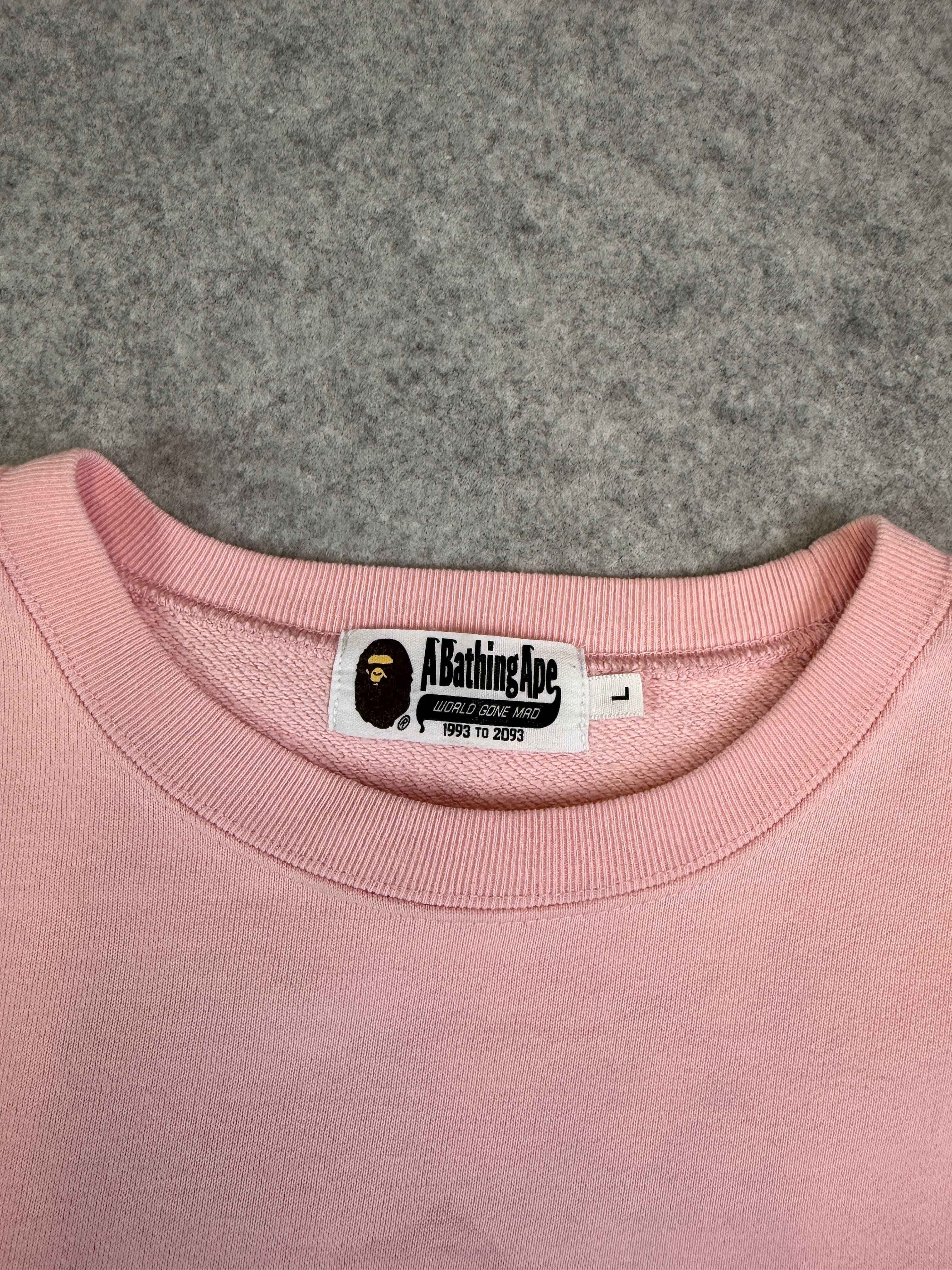 BAPE Crossprint Sweatshirt Pink (USED)