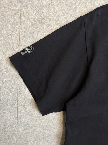 Chrome Hearts Embroidered Vertical Logo Pocket Tee Black