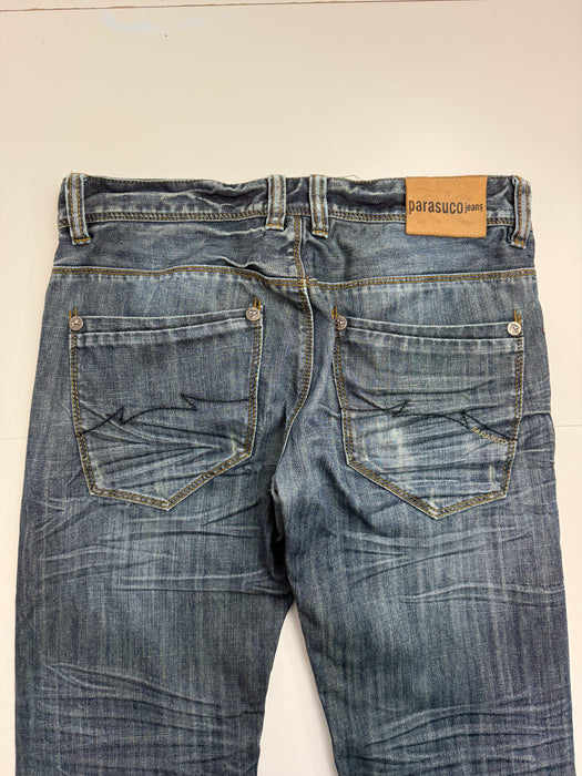 Parasuco Wrinkled Denim Pants | Vitnage Clothing Store Canada