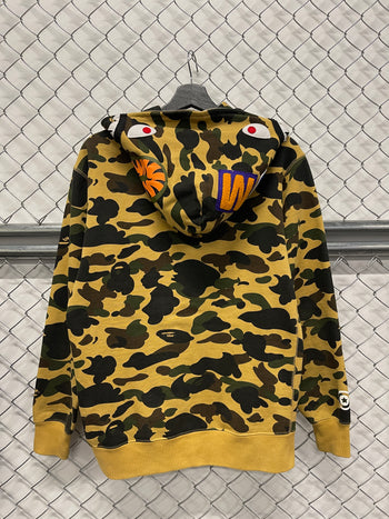 BAPE 1st Camo Shark Full Zip Hoodie Yellow (USED)