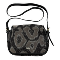 Vivienne Westwood Jacquard Leopard Crossbody Bag Black/Grey