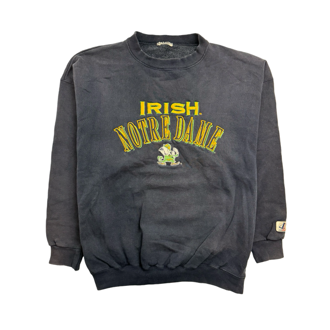 (M) Vintage Irish Notre Dame Sweatshirt Navy