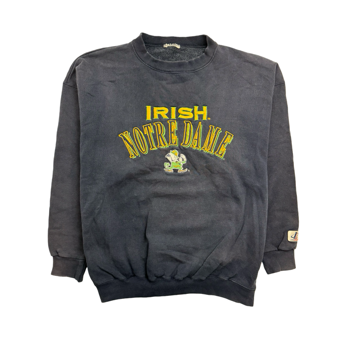 (M) Vintage Irish Notre Dame Sweatshirt Navy | Vitnage Clothing Store Canada