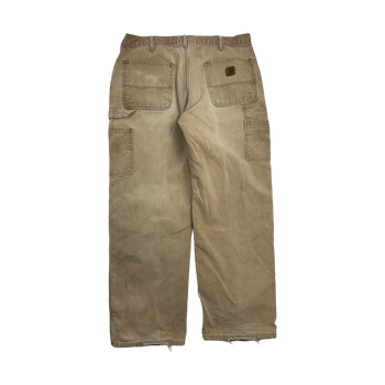 Vintage Carhartt Carpenter Lined Pants Beige