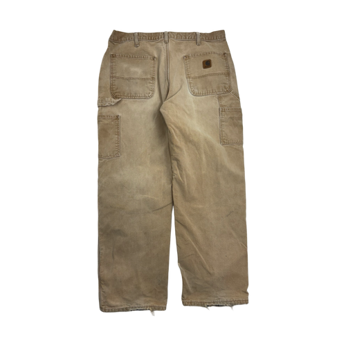 Vintage Carhartt Carpenter Lined Pants Beige | Vintage Clothing Store Canada