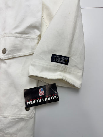 Vintage Polo Ralph Lauren Sport Fireman’s Clasp Coat White