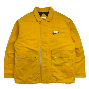 Supreme Nike Double Zip Quilted Work Jacket Mustard Yellow (USED)
