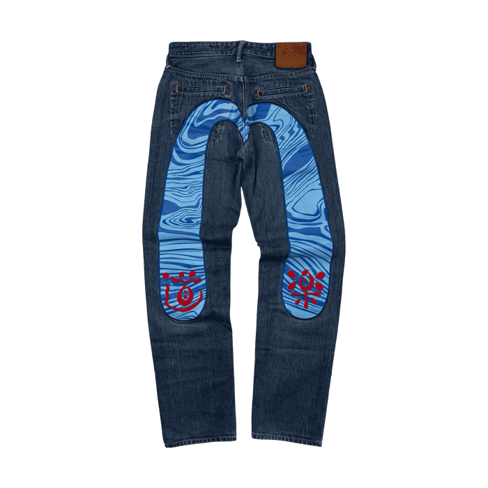 Vintage Evisu Lot 2000 No. 2 Blue Daicock Denim Pants | Vitnage Clothing Store Canada