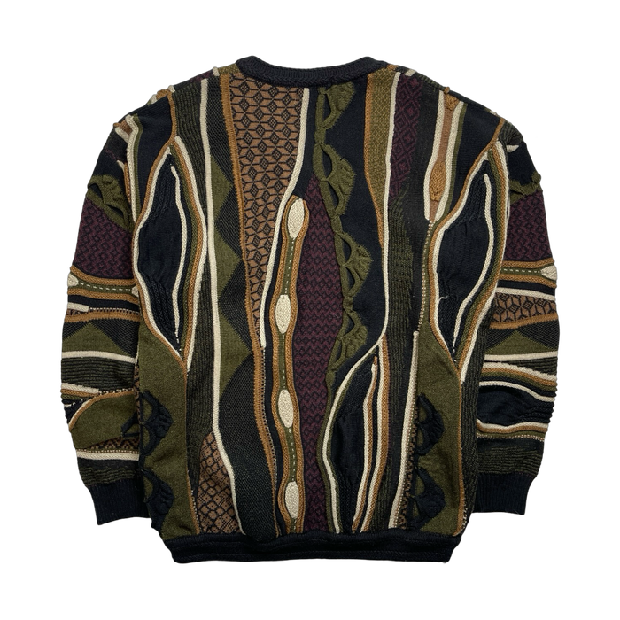 Vintage Tosani 3D Textured Knit Sweater Multi | Vitnage Clothing Store Canada