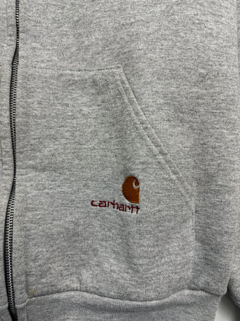 (M) Vintage Carhartt Zip-Up Hoodie Grey