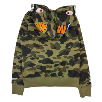 BAPE 1st Camo Shark Windstopper Full Zip Up Hoodie (USED)