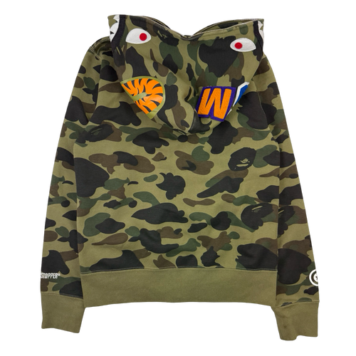 BAPE 1st Camo Shark Windstopper Full Zip Up Hoodie (USED) | Vintage Clothing Store Canada