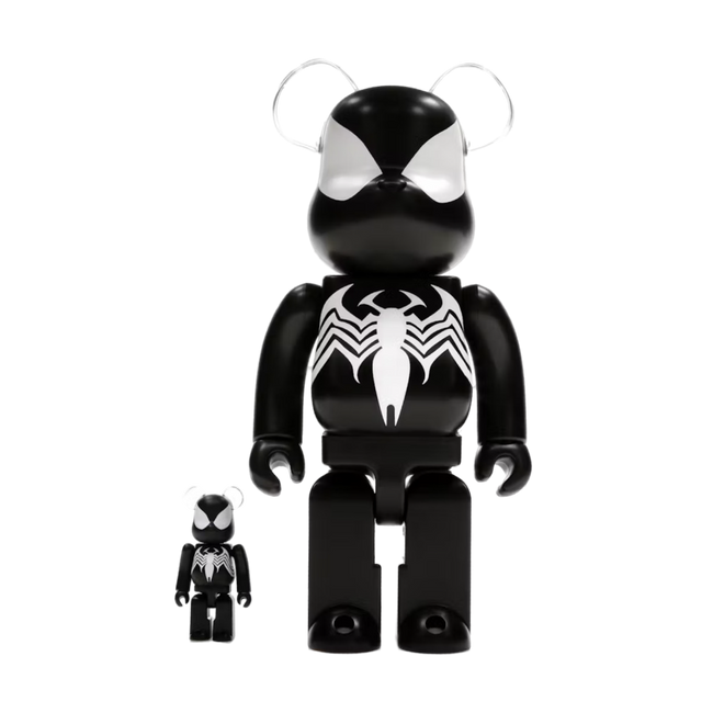 Bearbrick x Marvel Spider-Man Black Costume 100% & 400% Set