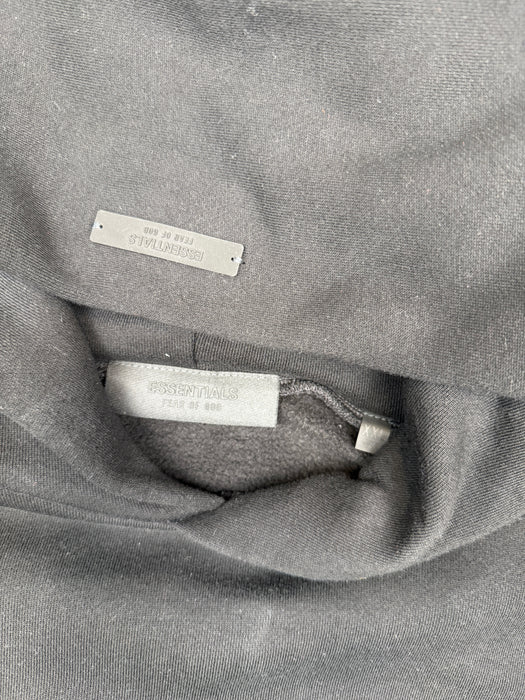 Fear Of God Essentials Logo Hoodie Black (USED) | Vitnage Clothing Store Canada