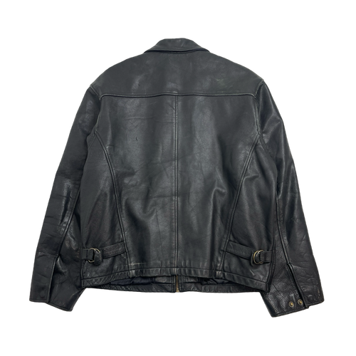 (M) Vintage Wilsons Leather Zip-Up Jacket Black | Vintage Clothing Store Canada